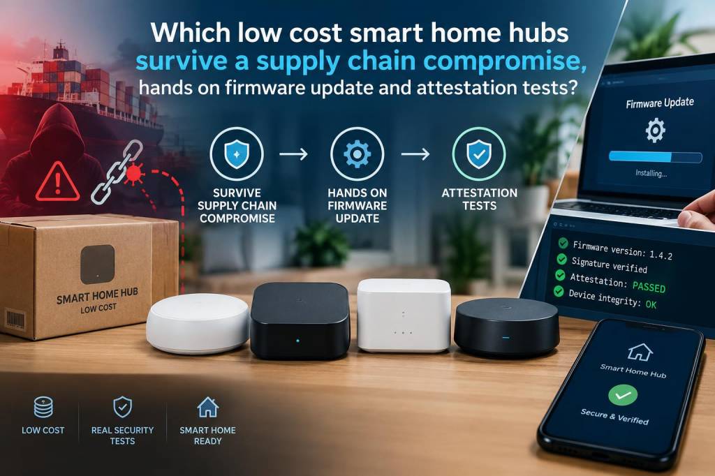 Which low-cost smart home hubs survive a supply-chain compromise? hands-on firmware, update, and attestation tests