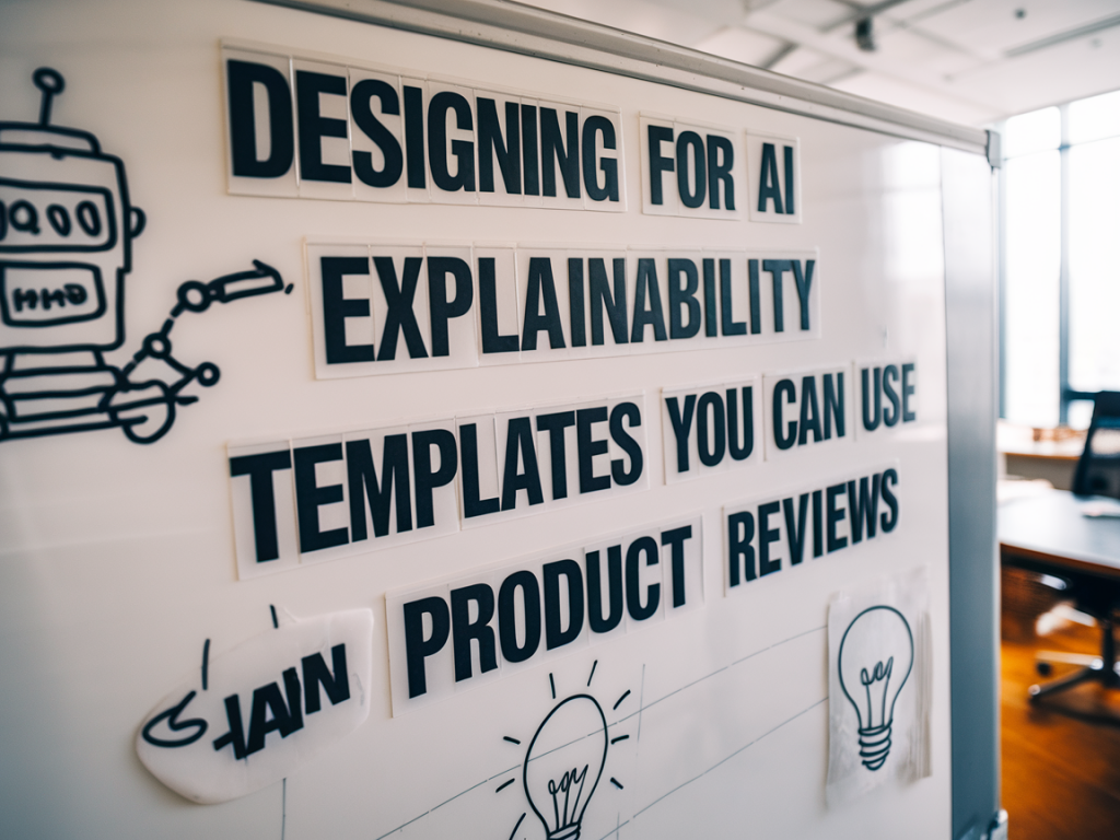 designing for ai explainability: templates you can use in product reviews
