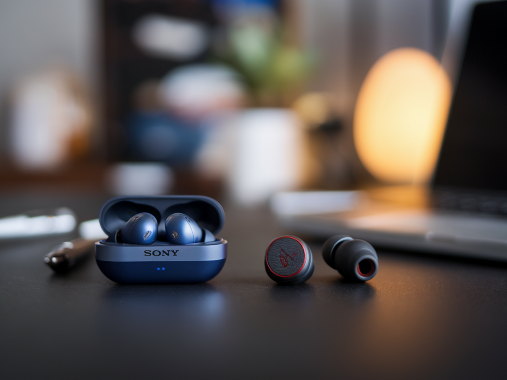 Can cheap ai noise-cancelling earbuds match sony xm4 for hybrid work? a hands-on comparison