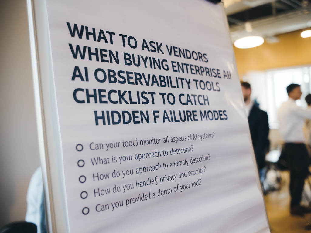 What to ask vendors when buying enterprise ai observability tools: checklist to catch hidden failure modes